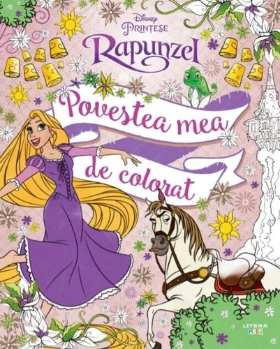 Disney. Prințese. Rapunzel. Povestea mea de colorat