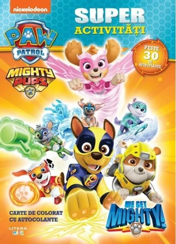 Patrula Cățelușilor. Superactivități. Carte de colorat cu autocolante