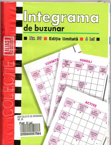 Integrama de buzunar nr. 39/ 2023