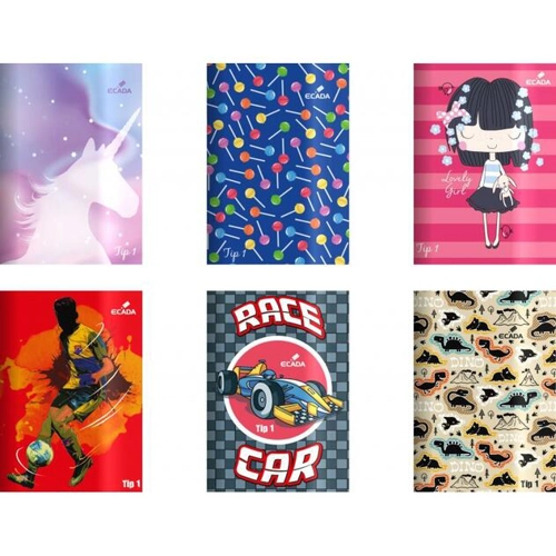 Caiet A5 TIP 1 ECADA, 24 file