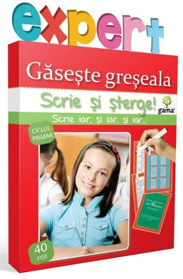 Găseşte greşeala. Scrie și șterge! Expert (8-10 ani)