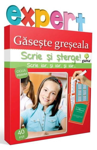 Găseşte greşeala. Scrie și șterge! Expert (8-10 ani)