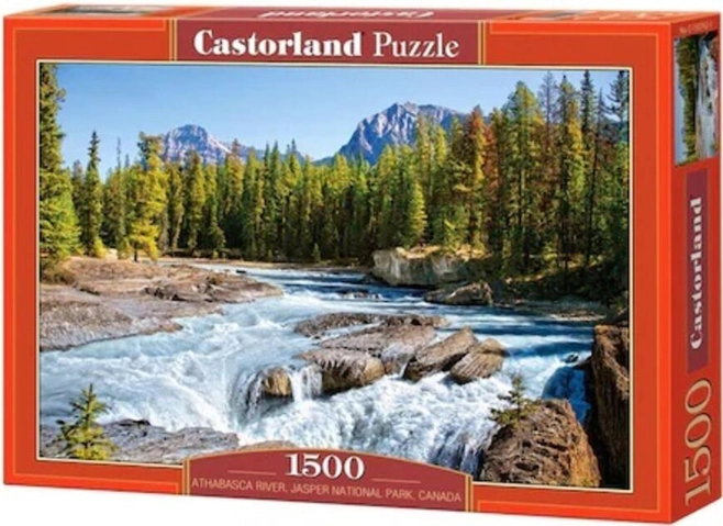 Puzzle 1500 piese „Athabasca River Jasper National Park Canada”