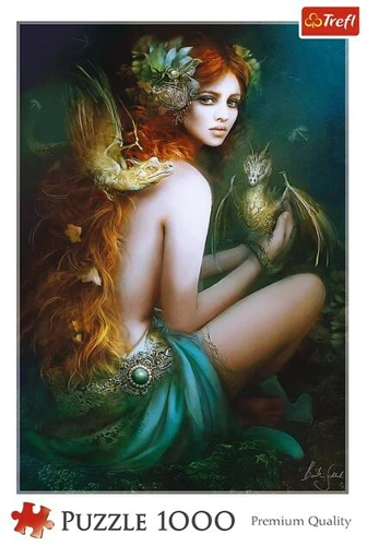 Puzzle 1000 piese „Prietena cu dragonii”