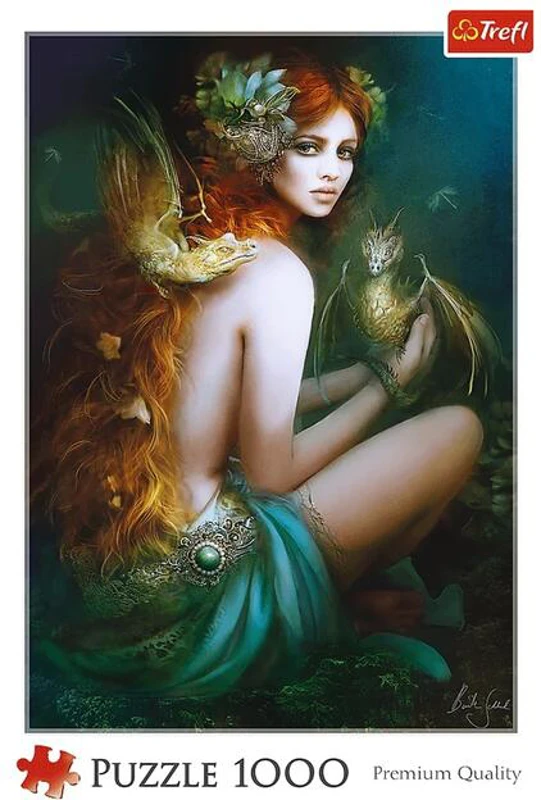 Puzzle 1000 piese „Prietena cu dragonii”