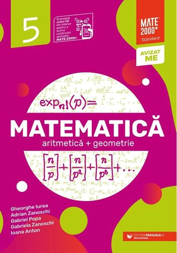 Matematică Standard. Algebră, geometrie. Clasa a V-a
