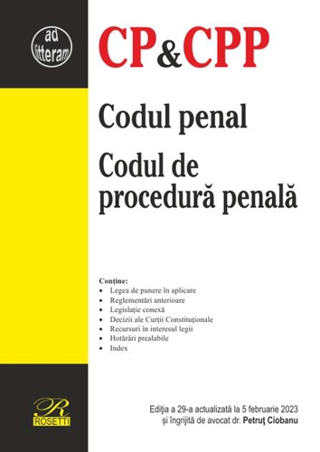 Codul penal. Codul de procedură penală