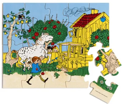 Puzzle lemn Pippi, 20 piese