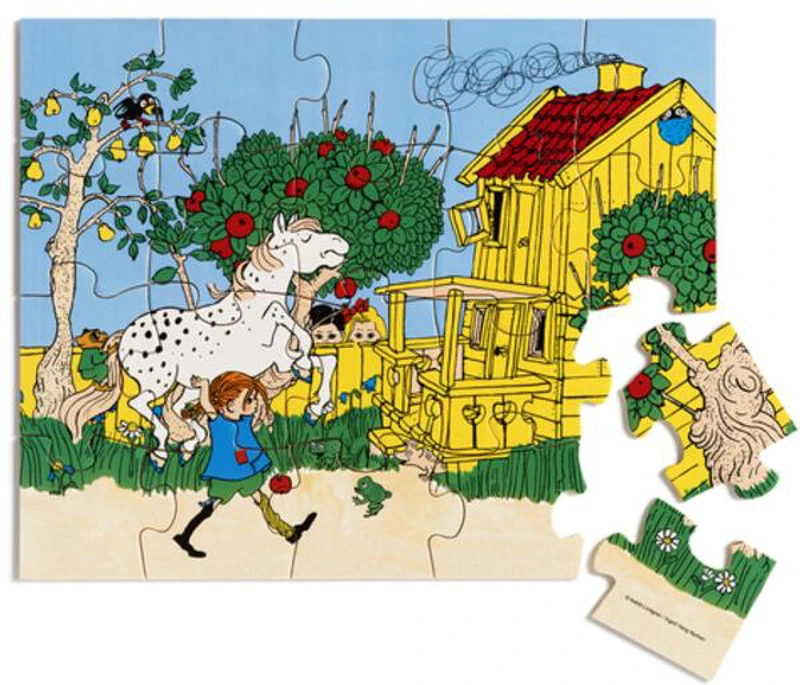 Puzzle lemn Pippi, 20 piese