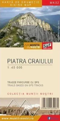 Piatra Craiului. Hartă de drumeție