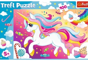Puzzle 100 piese „Frumosul Unicorn”