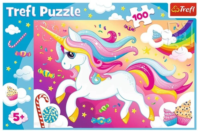Puzzle 100 piese „Frumosul Unicorn”