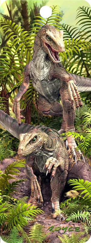 Semn de carte 3D - Raptors