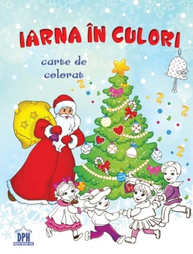 Iarna în culori. Carte de colorat