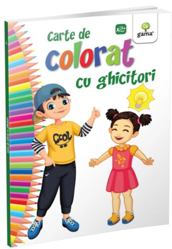 Carte de colorat cu ghicitori