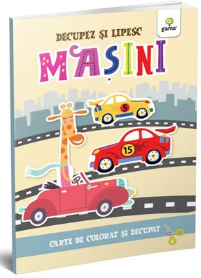 Mașini. Colorez, decupez și lipesc!