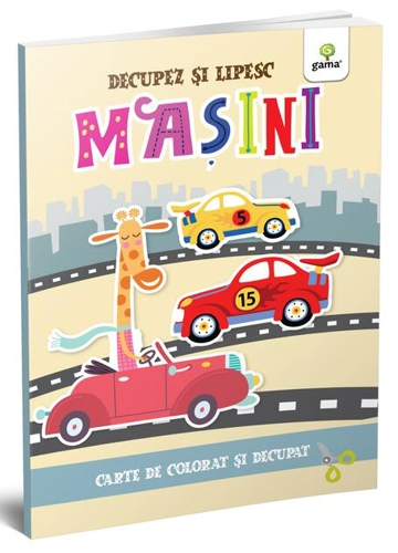 Mașini. Colorez, decupez și lipesc!