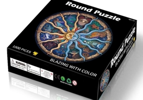Puzzle rotund: Zodiacul (1000 piese)