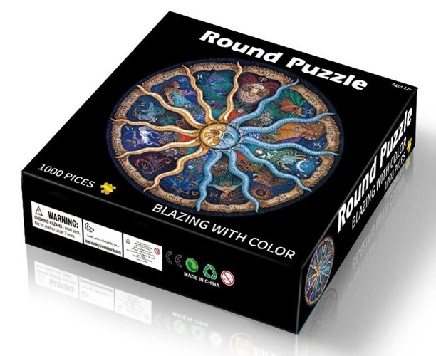 Puzzle rotund: Zodiacul (1000 piese)