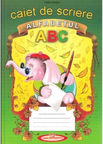 Caiet de scriere alfabetul