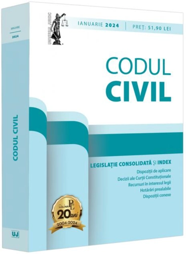 Codul civil. Legislație consolidată și index (ianuarie 2024)