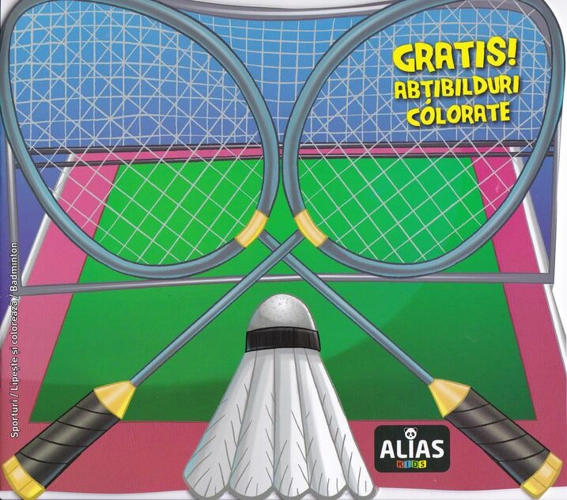 Badminton. Carte de colorat