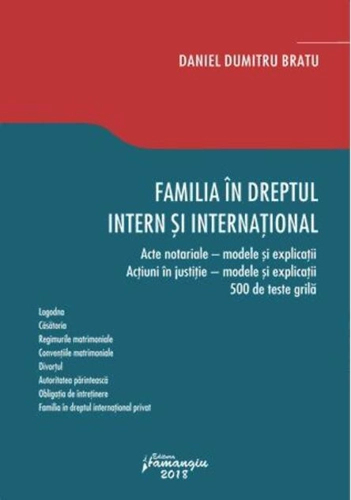 Familia în dreptul intern și internațional