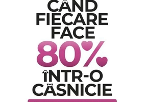 Când fiecare face 80% într-o căsnicie