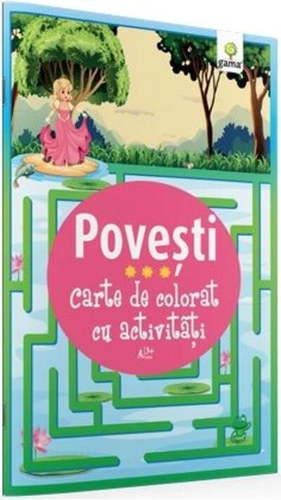 Carte de colorat cu activități. Povești (3-5 ani)