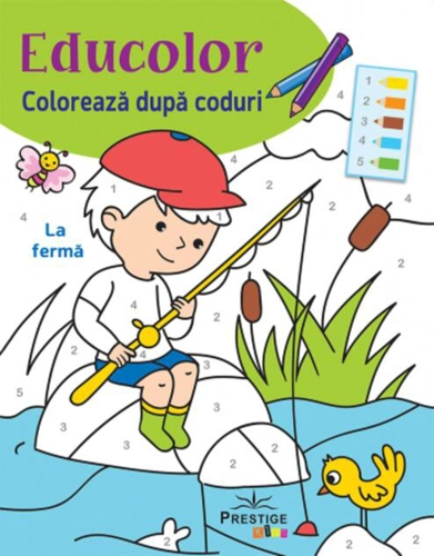 Educolor: La fermă. Colorează dupa coduri