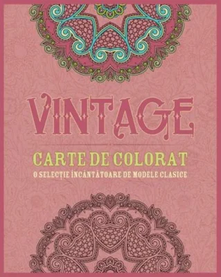 Vintage. Carte de colorat