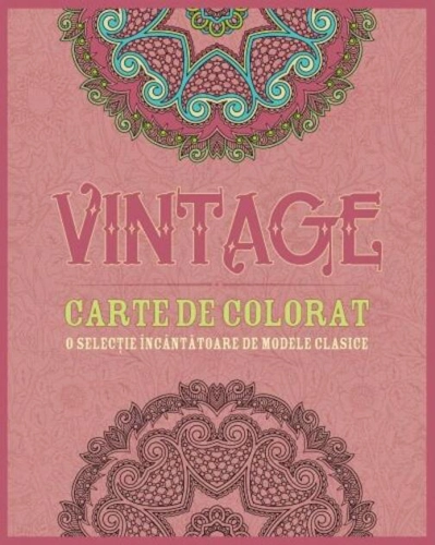 Vintage. Carte de colorat