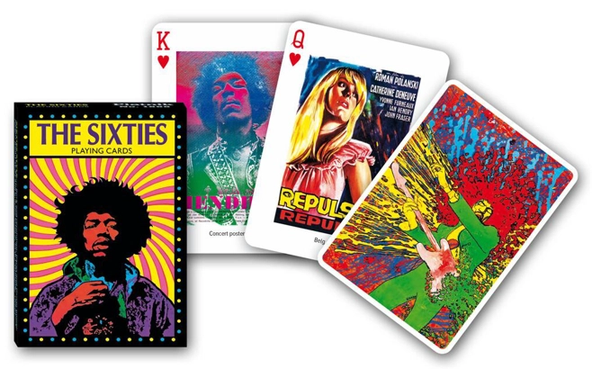 Cărți de joc Piatnik de colecție cu tema „The Sixties”