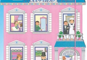 Princess Top. Victorian house (bleu)