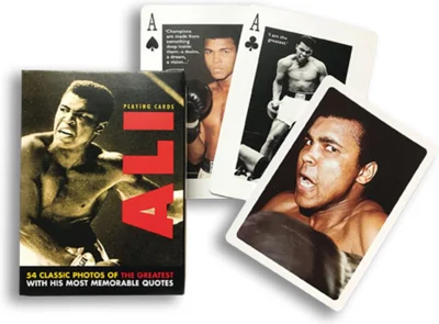 Cărți de joc Piatnik de colecție cu tema „Muhammad Ali. 54 of The Greatest With His Most Memorable Quotes”