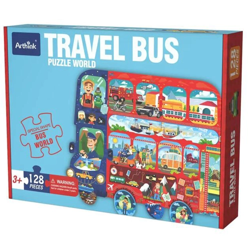 Puzzle Arthink Autobuz cu Etaj, 128 Piese