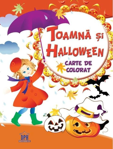 Toamna și Halloween. Carte de colorat