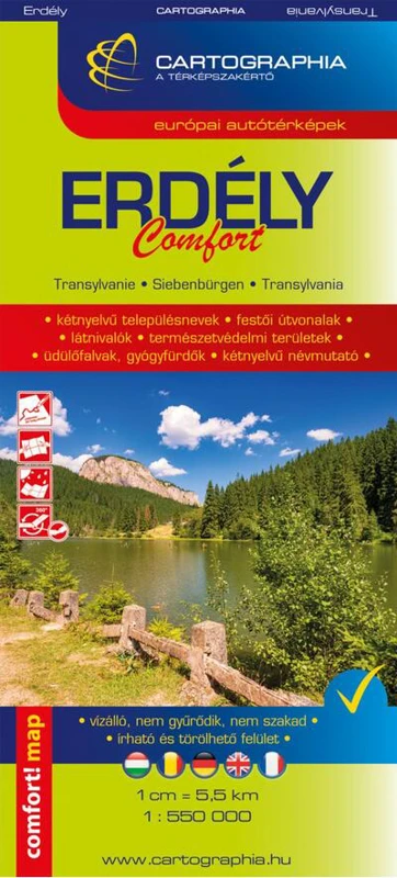 Hartă rutieră Transilvania Comfort