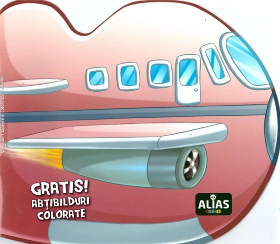 Avionul. Carte de colorat