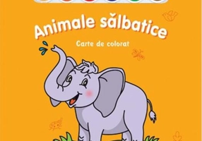 Miracolul culorilor. Animale sălbatice (carte de colorat + acuarelă + pensulă)