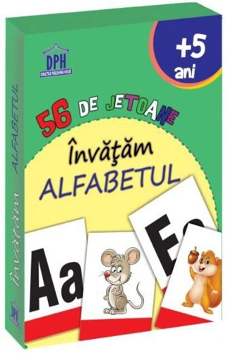 Învățăm alfabetul - 56 de jetoane