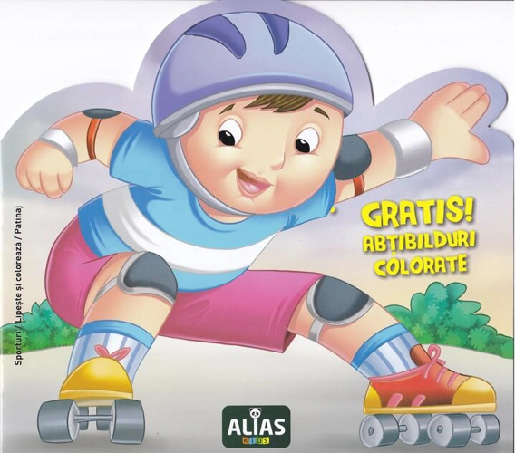 Patinaj. Carte de colorat