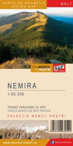 Munții Nemira. Hartă de drumeție