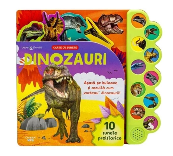 Bebe învață. Dinozauri. Carte cu sunete