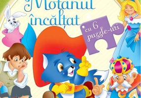 Carte cu puzzle. Motanul încălțat