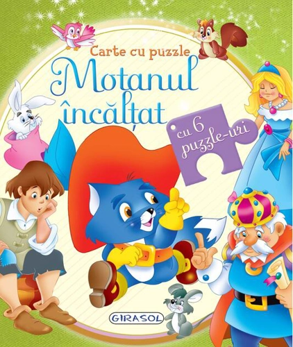 Carte cu puzzle. Motanul încălțat