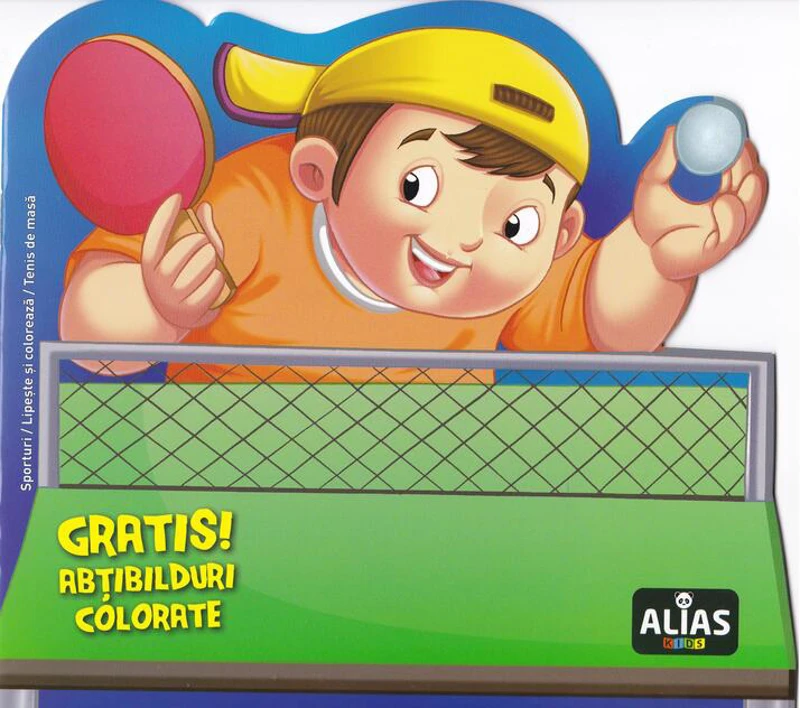 Tenis de masă. Carte de colorat