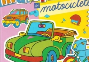 Mașini și motociclete. Carte de colorat