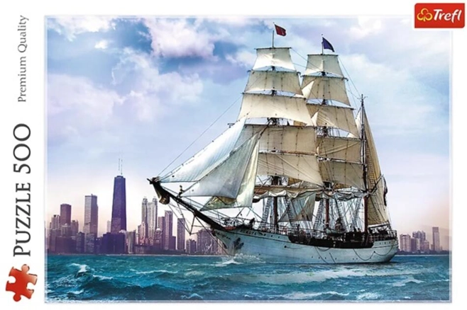 Puzzle 500 piese „Navigând spre Chicago”