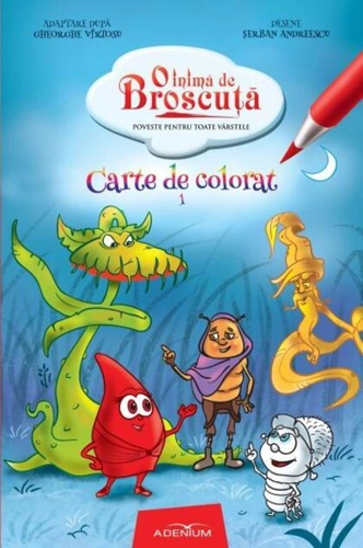 O inimă de Broscuță. Carte de colorat 1
